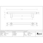 Black 400mm Pull Handle | From The Anvil-Pull Handles-Yester Home