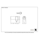 Black 40/10 6pin Single Cylinder | From The Anvil-Euro Cylinders-Yester Home