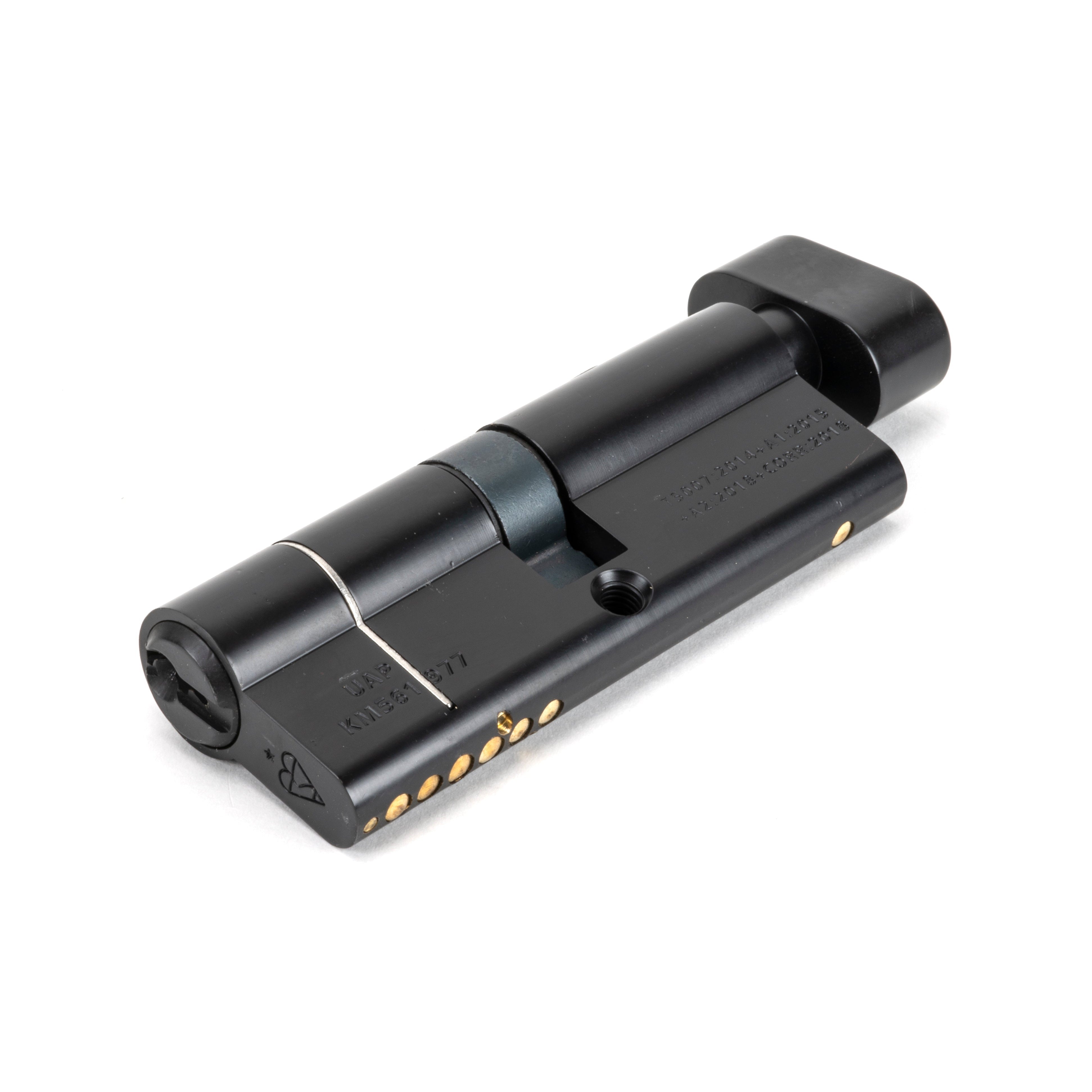 Black 40/40 6pin Euro Cylinder/Thumbturn | From The Anvil-Euro Cylinders-Yester Home