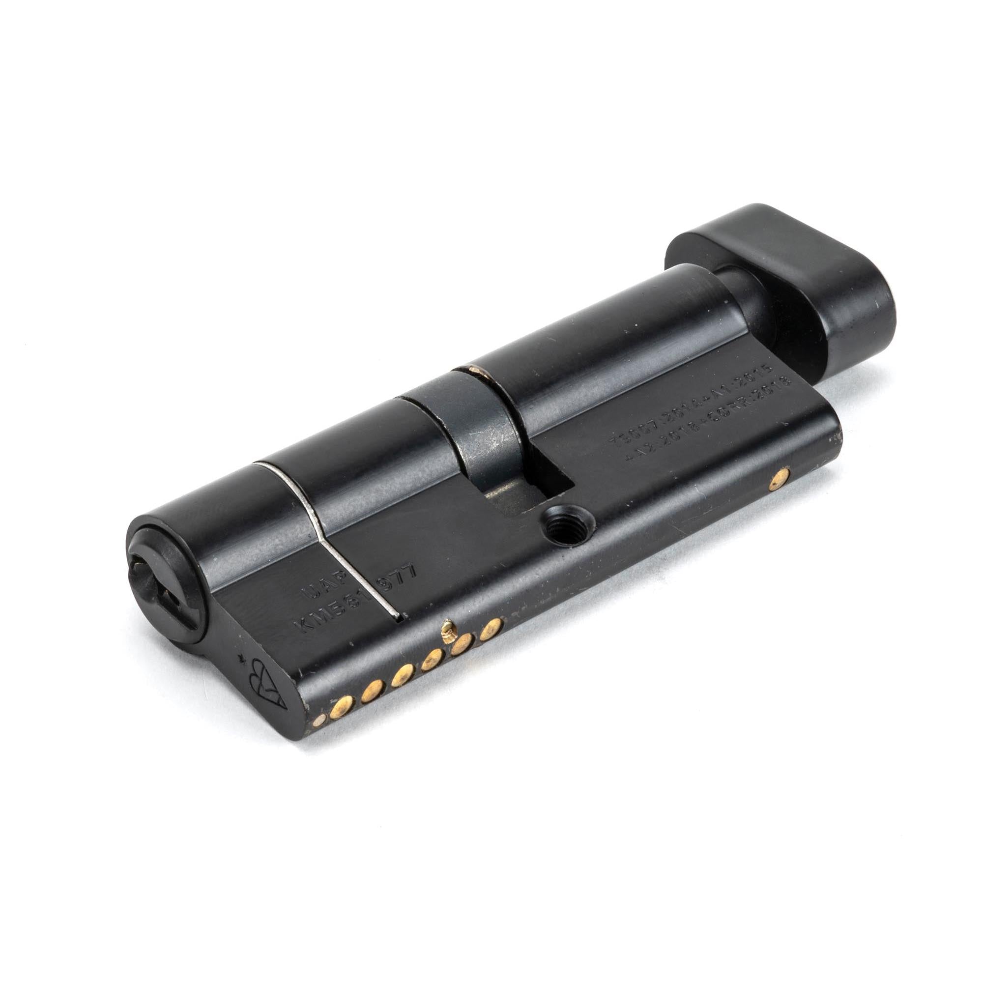 Black 40/40 6pin Euro Cylinder/Thumbturn KA | From The Anvil - Euro Cylinders - From The Anvil - Yester Home