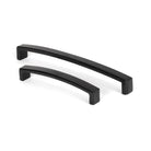 Black 5 1/2" Ribbed Pull Handle | From The Anvil-Pull Handles-Yester Home