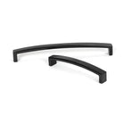 Black 5 1/2" Ribbed Pull Handle | From The Anvil-Pull Handles-Yester Home