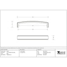 Black 5 1/2" Ribbed Pull Handle | From The Anvil-Pull Handles-Yester Home