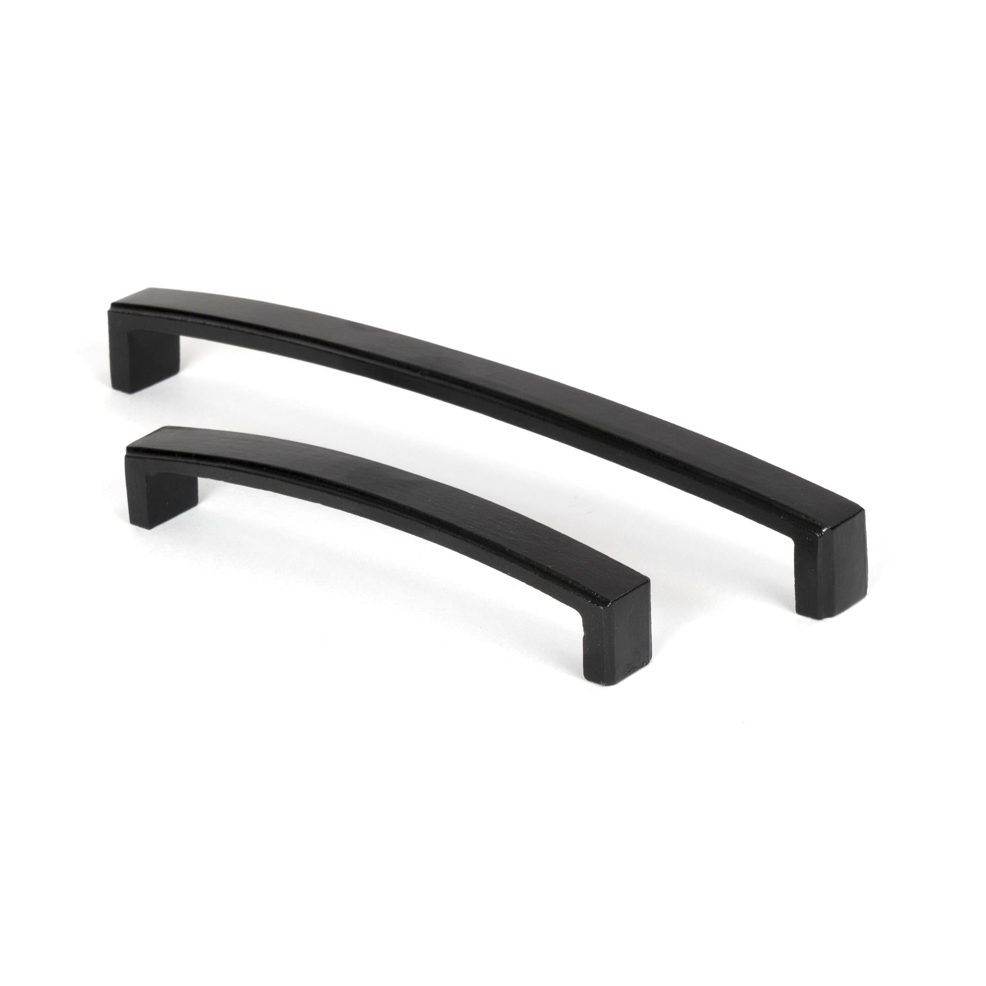 Black 5 1/2" Ribbed Pull Handle | From The Anvil - Pull Handles - From The Anvil - Yester Home