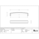 Black 5 1/2" Ribbed Pull Handle | From The Anvil - Pull Handles - From The Anvil - Yester Home