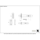 Black 5" Heavy Duty Tubular Deadbolt | From The Anvil-Deadlocks & Deadbolts-Yester Home