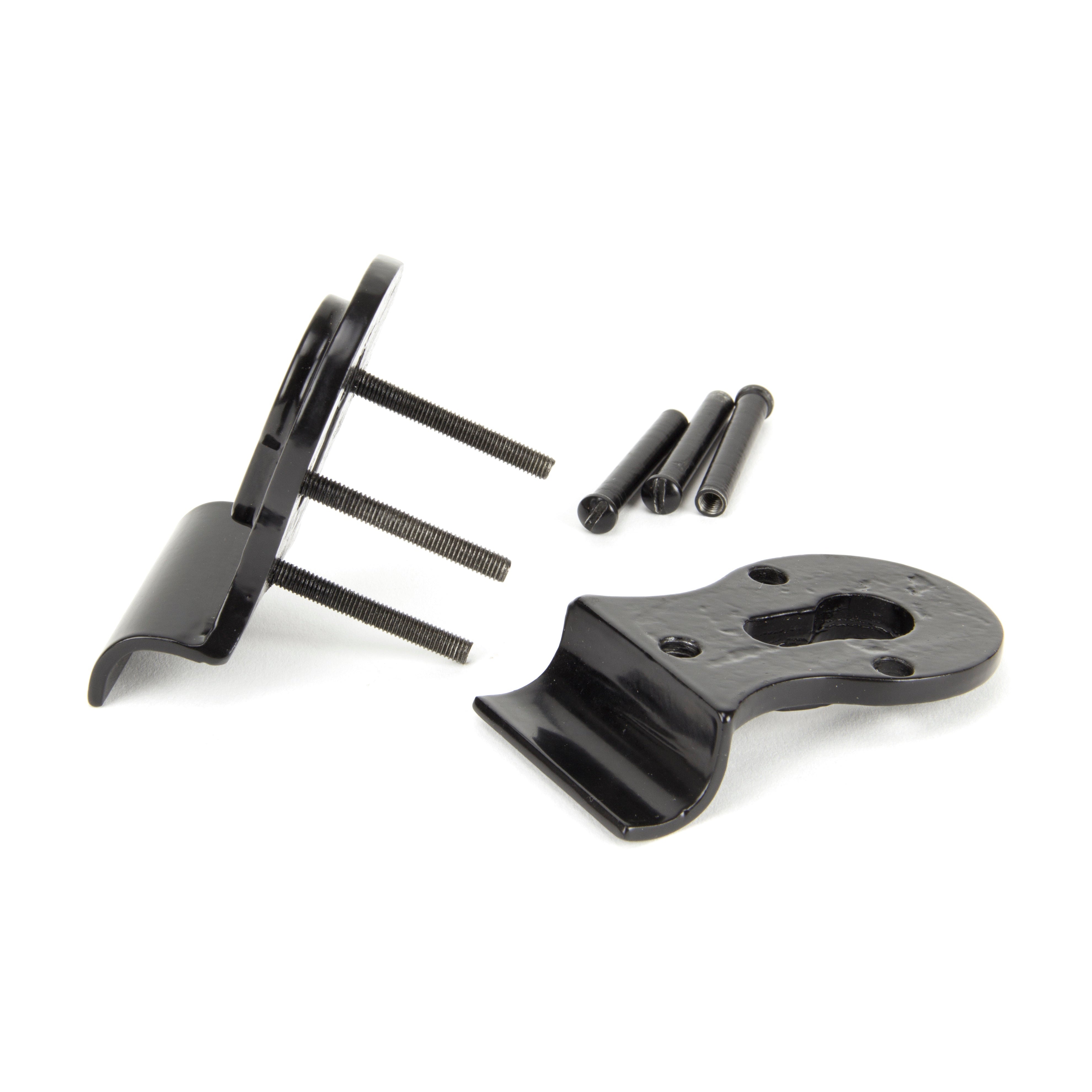 Black 50mm Euro Door Pull (Back to Back fixings) | From The Anvil-Euro Pulls-Yester Home
