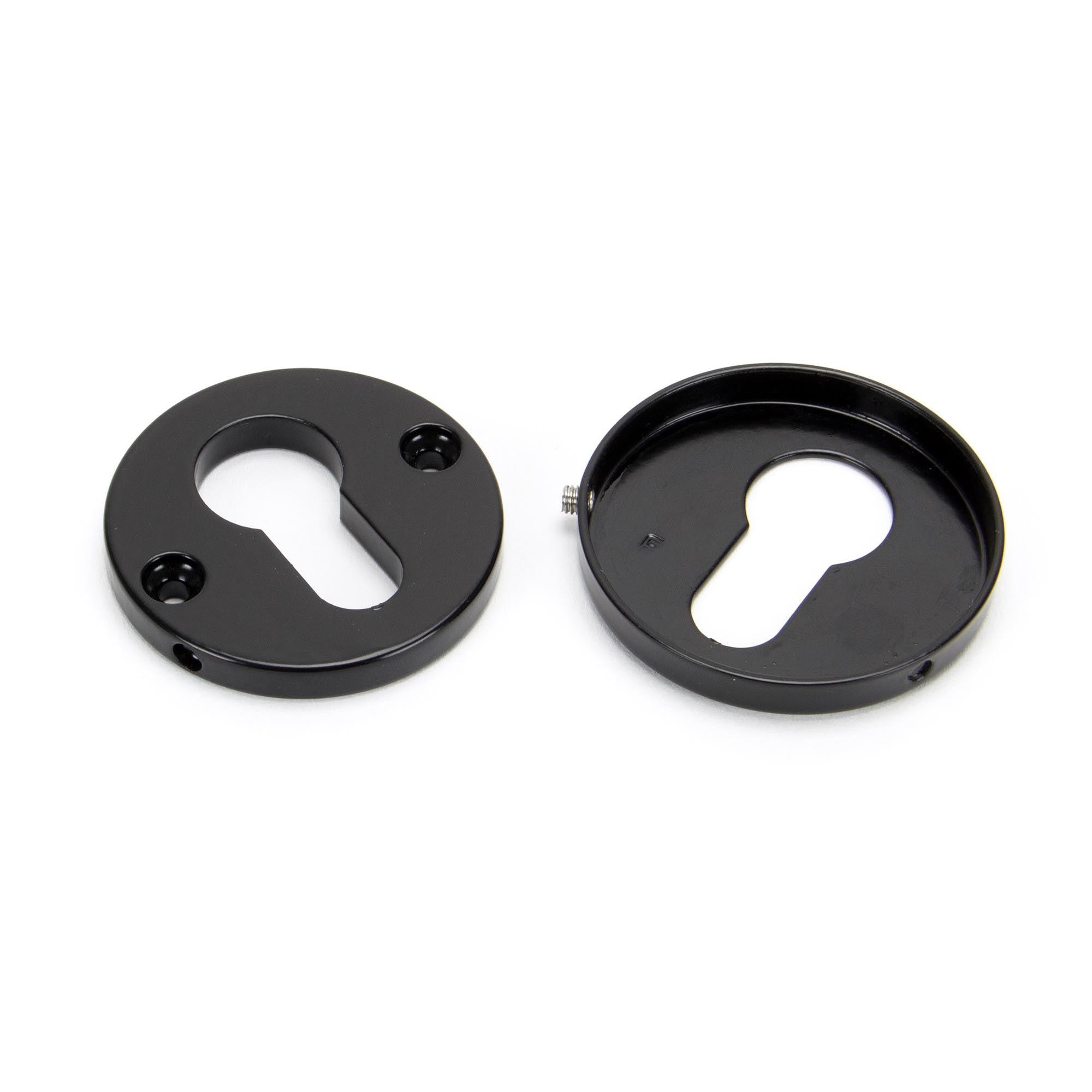 Black 52mm Regency Concealed Escutcheon | From The Anvil - Euro Escutcheons - From The Anvil - Yester Home