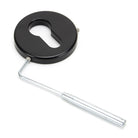 Black 52mm Regency Concealed Escutcheon | From The Anvil-Euro Escutcheons-Yester Home