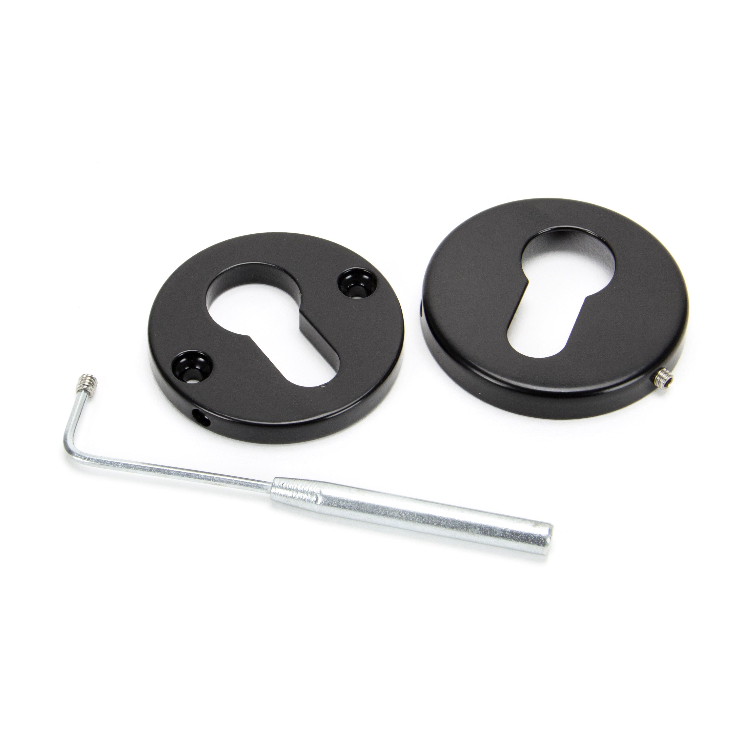 Black 52mm Regency Concealed Escutcheon | From The Anvil-Euro Escutcheons-Yester Home
