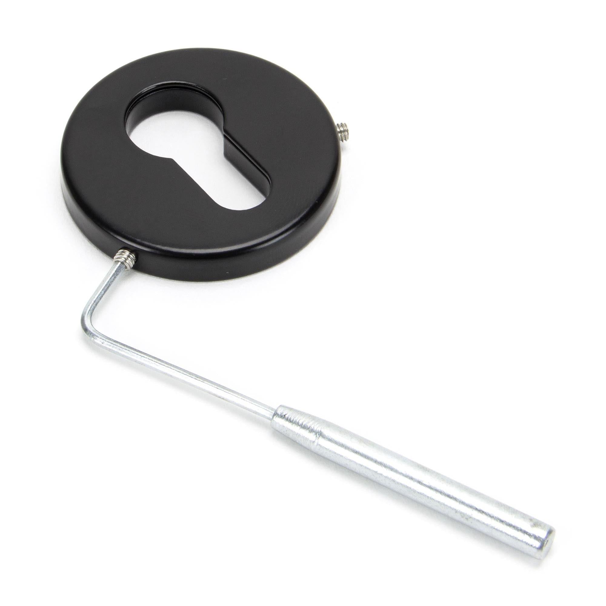 Black 52mm Regency Concealed Escutcheon | From The Anvil - Euro Escutcheons - From The Anvil - Yester Home