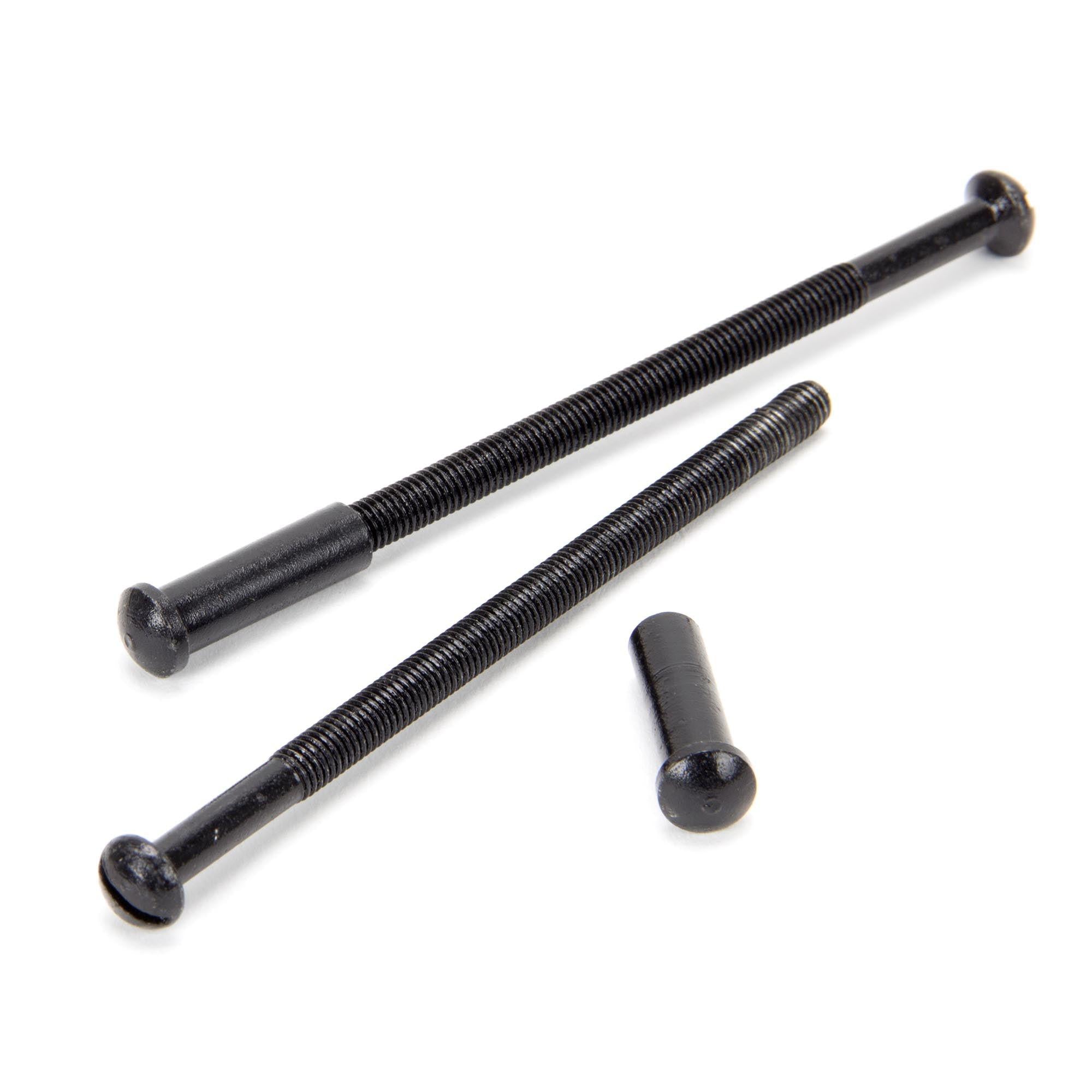 Black 5mm Male & Female Screws (2) - No Slots | From The Anvil - Screws & Bolts - From The Anvil - Yester Home
