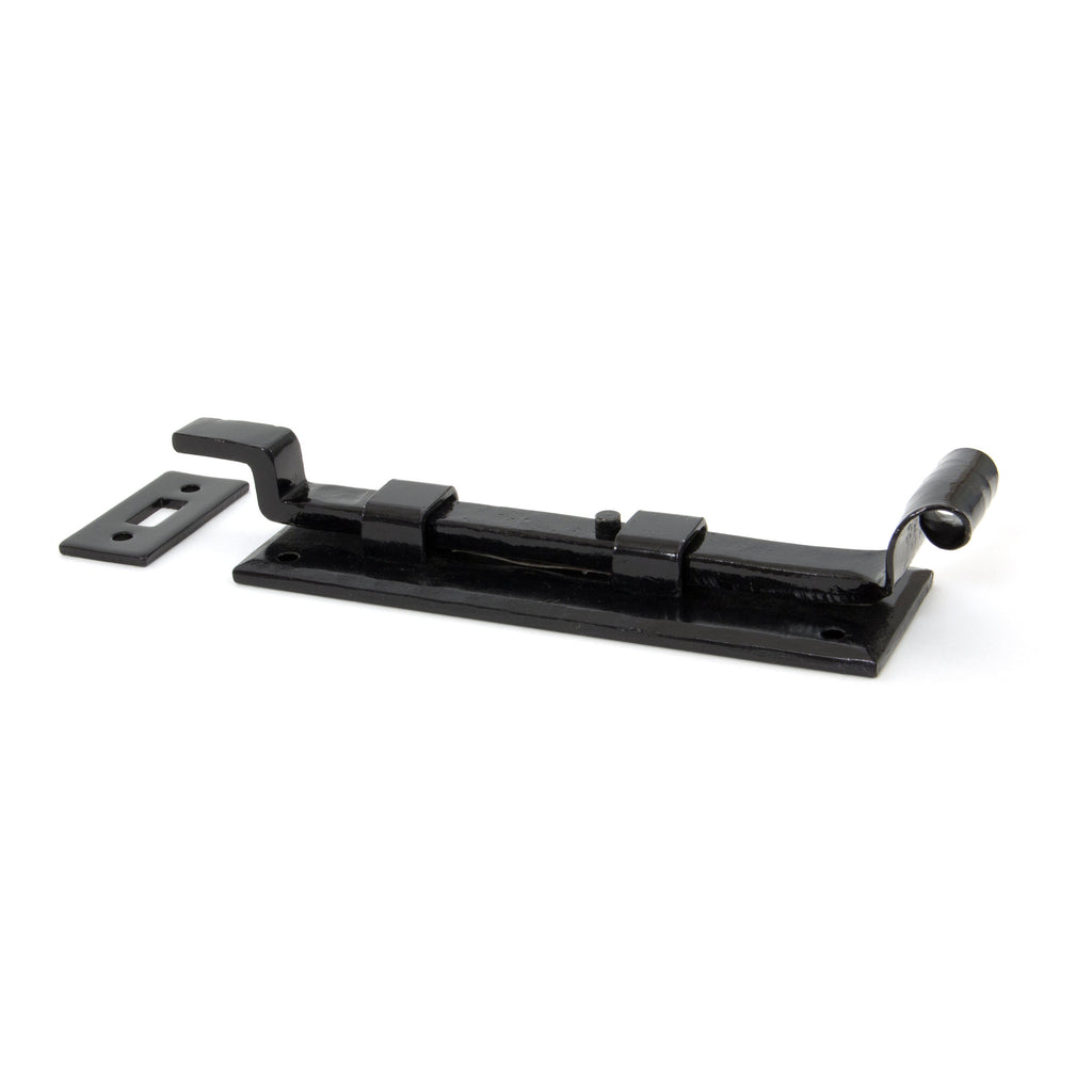 Black 6" Cranked Door Bolt | From The Anvil-Bolts-Yester Home