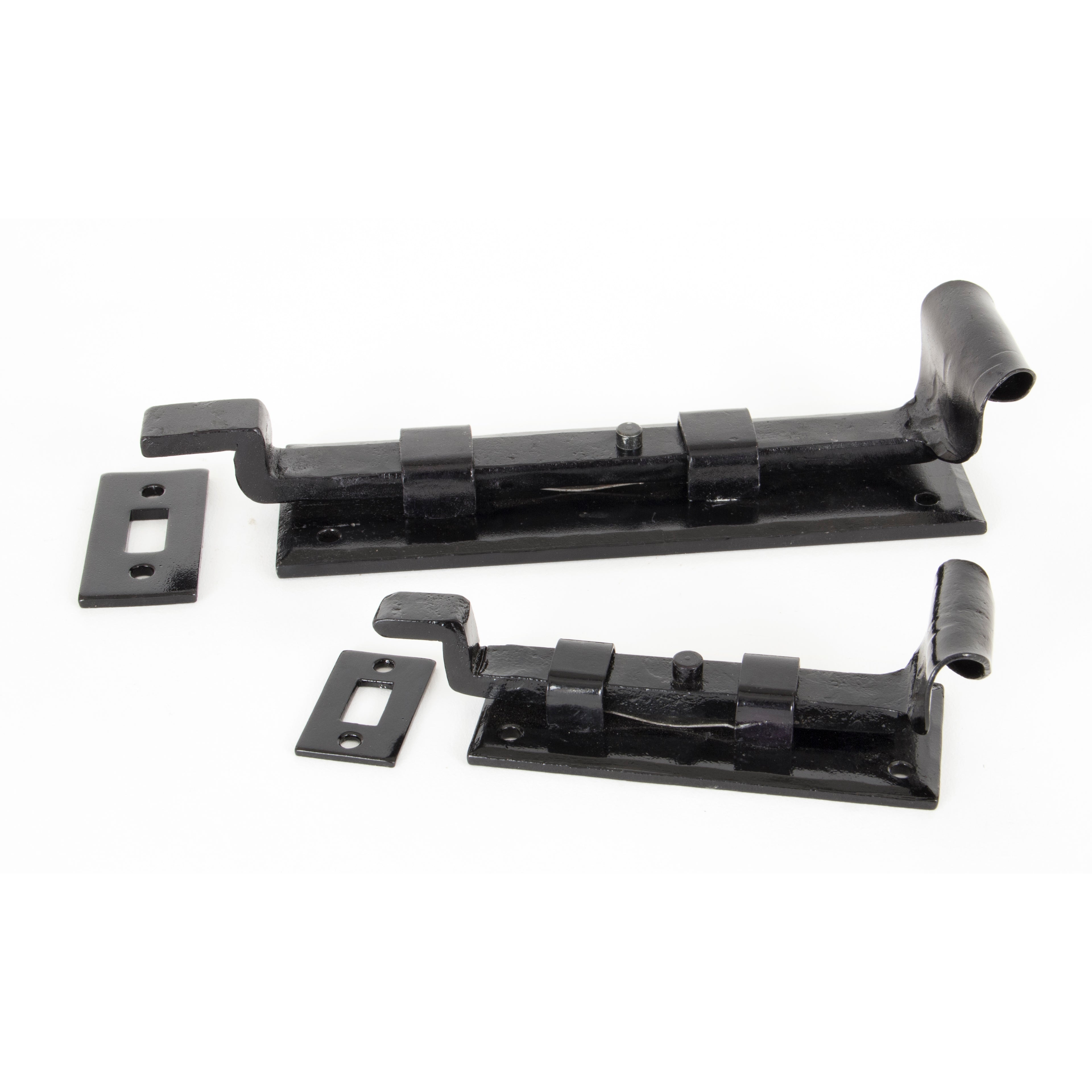 Black 6" Cranked Door Bolt | From The Anvil-Bolts-Yester Home