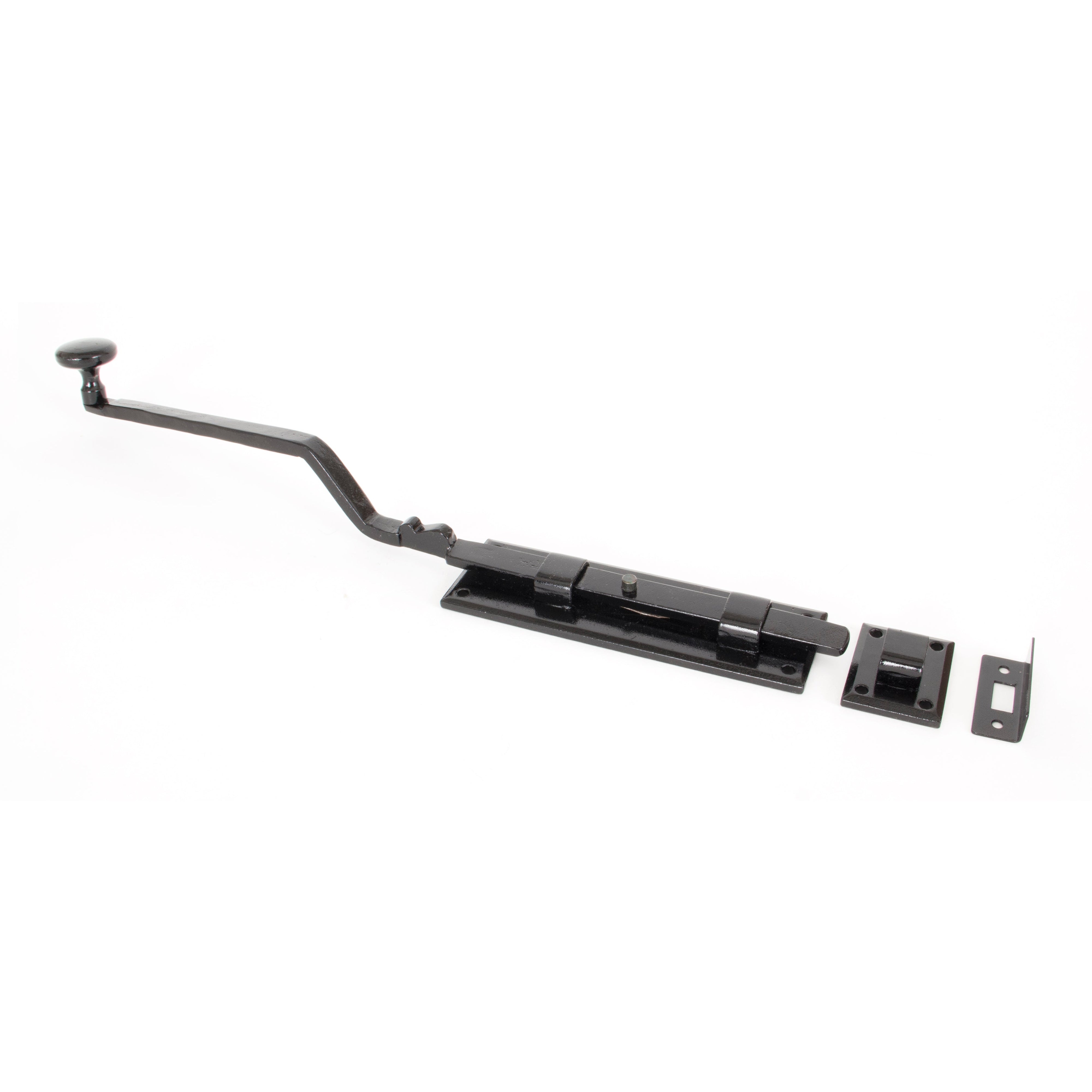 Black 6" French Door Bolt | From The Anvil-Bolts-Yester Home