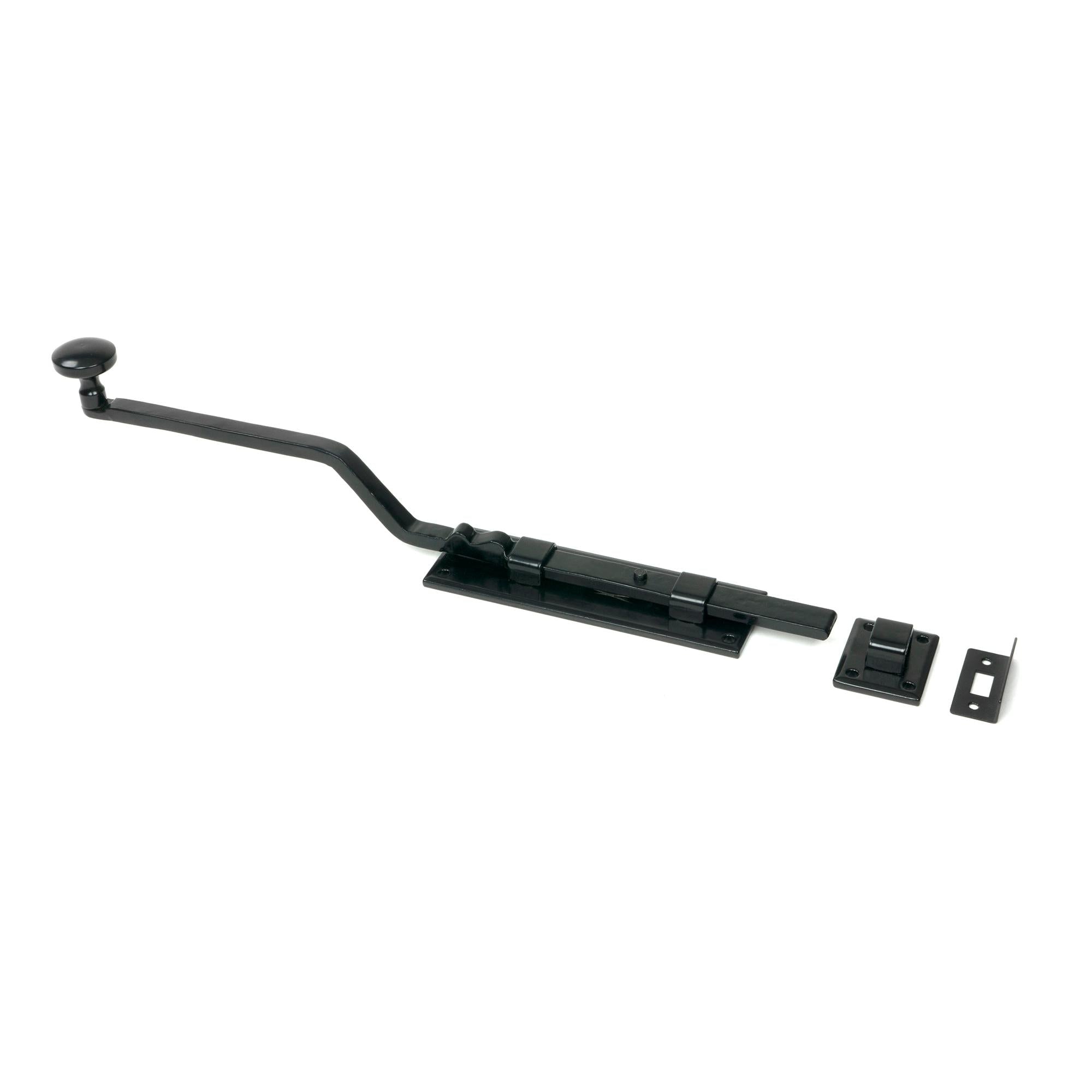 Black 6" French Door Bolt | From The Anvil - Bolts - From The Anvil - Yester Home