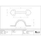 Black 6" Gothic D Handle | From The Anvil-D Handles-Yester Home