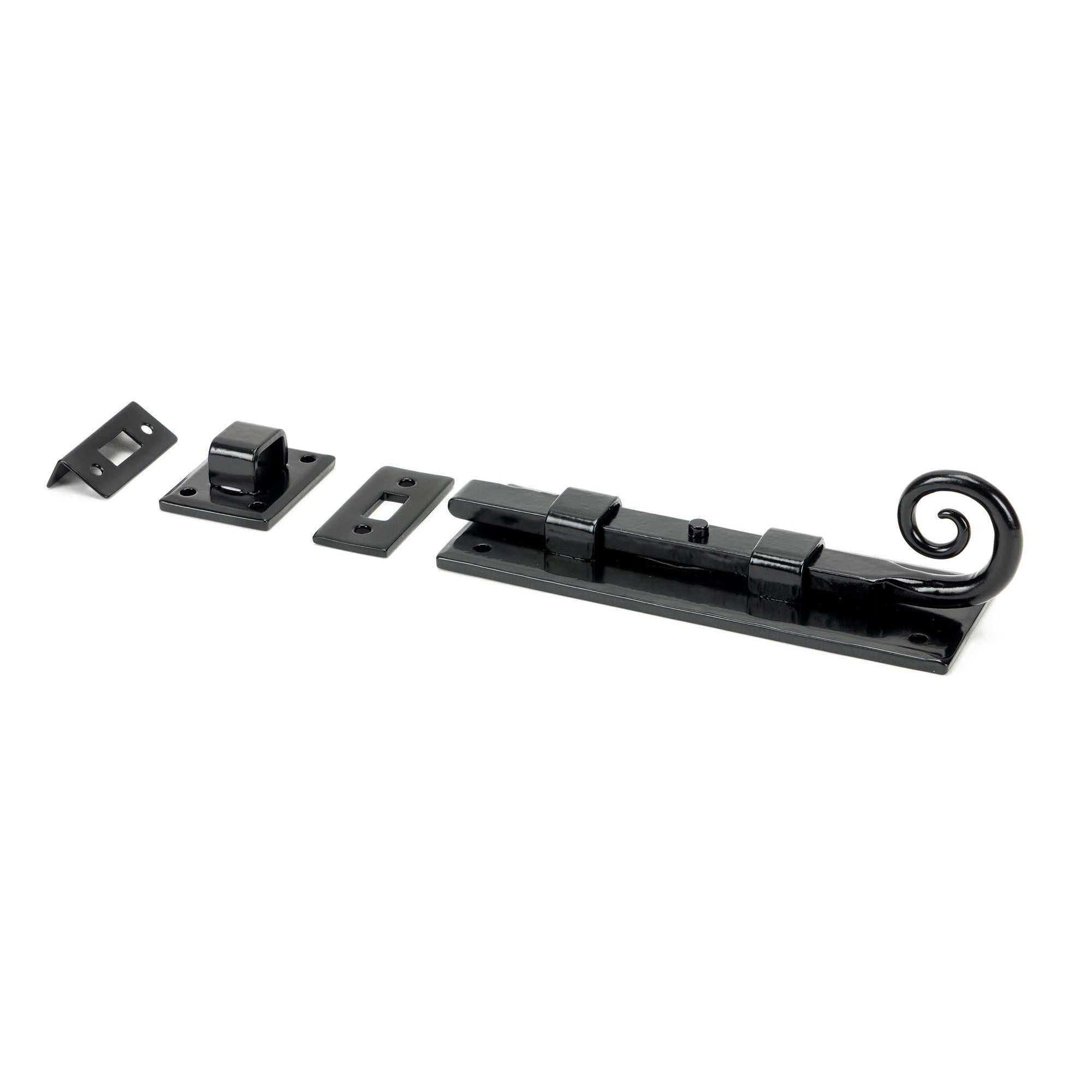 Black 6" Monkeytail Universal Bolt | From The Anvil - Bolts - From The Anvil - Yester Home
