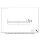 Black 6" Roller Arm Stay | From The Anvil-Stays-Yester Home