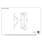 Black 6" Sash Pull | From The Anvil-Sash Lifts-Yester Home