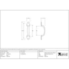 Black 6" Sash Pull | From The Anvil - Sash Lifts - From The Anvil - Yester Home