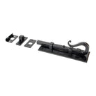 Black 6" Shepherd's Crook Universal Bolt | From The Anvil - Bolts - From The Anvil - Yester Home