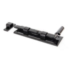 Black 6" Straight Door Bolt | From The Anvil - Bolts - From The Anvil - Yester Home