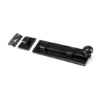 Black 6" Straight Knob Bolt | From The Anvil - Bolts - From The Anvil - Yester Home
