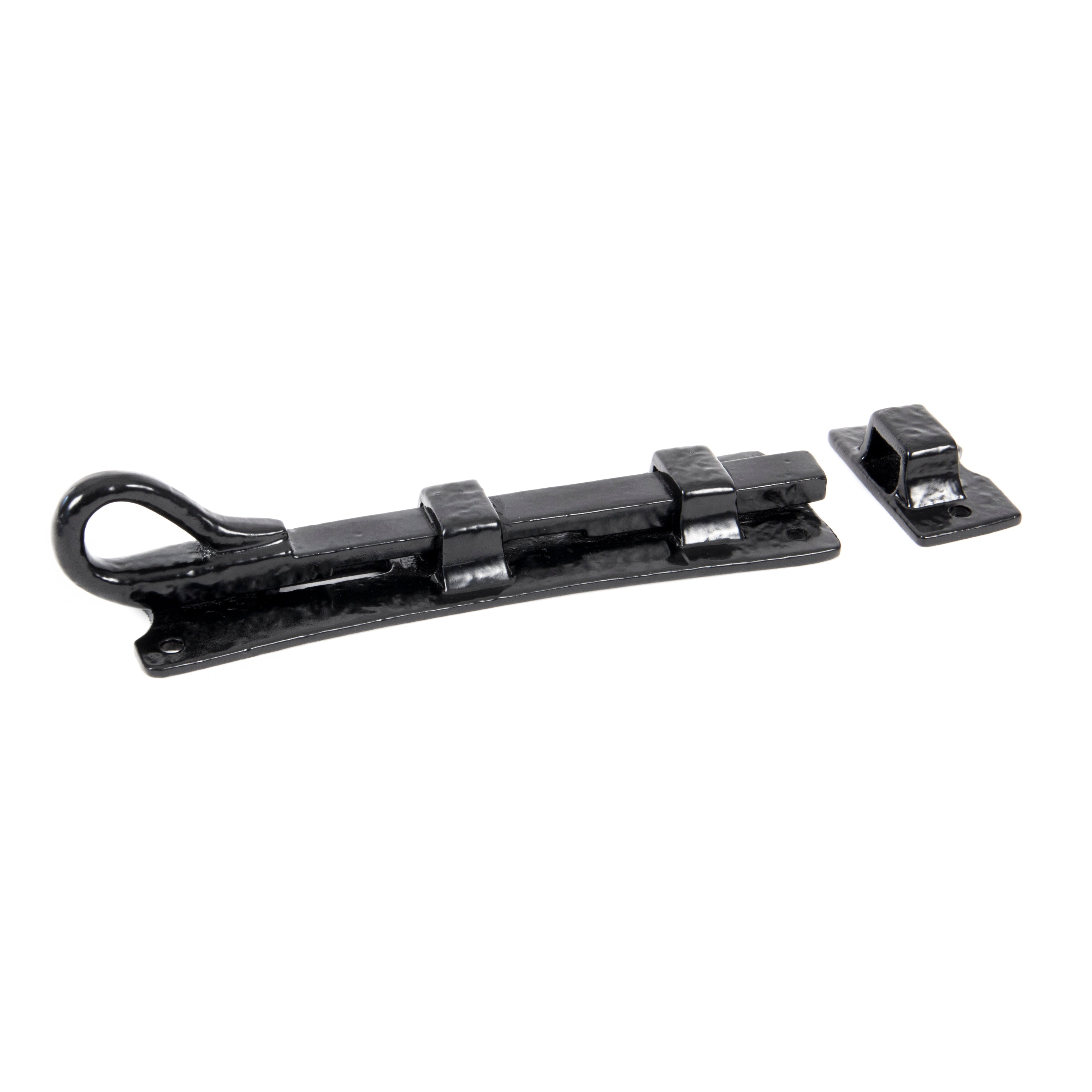 Black 6" Straight Monkeytail Bolt | From The Anvil-Bolts-Yester Home