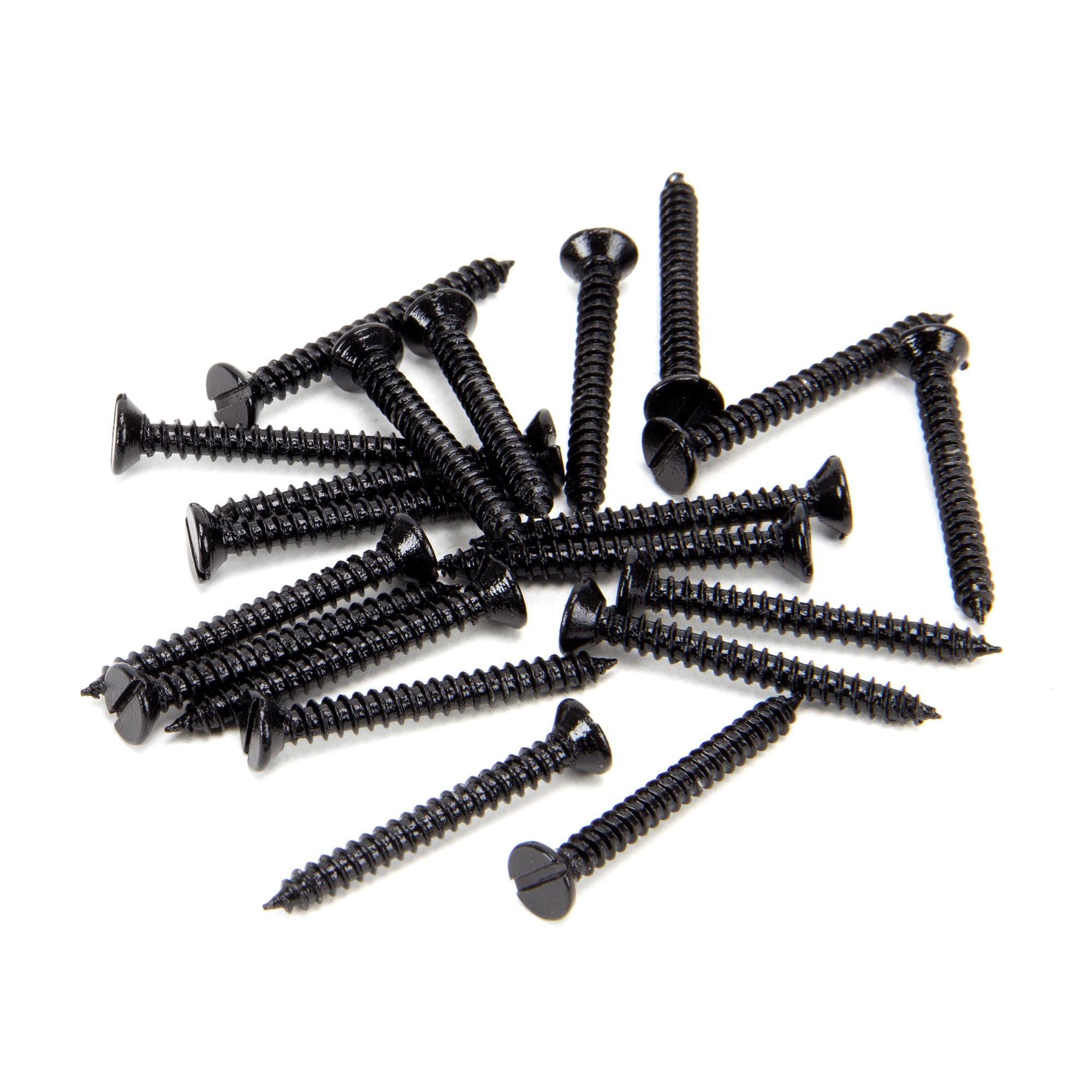 Black 6 x 1¼" Countersunk Screws (25) | From The Anvil - Screws & Bolts - From The Anvil - Yester Home