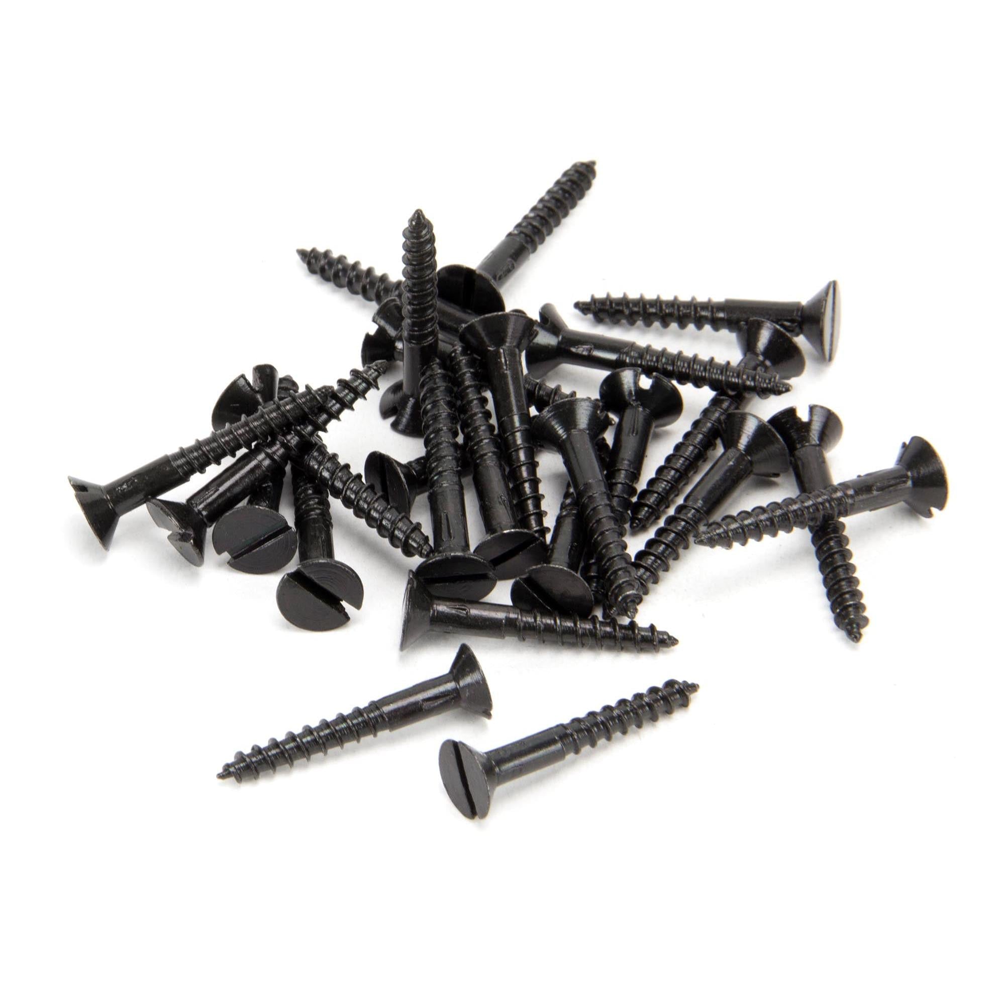 Black 6 x 1" Countersunk Screws (25) | From The Anvil - Screws & Bolts - From The Anvil - Yester Home