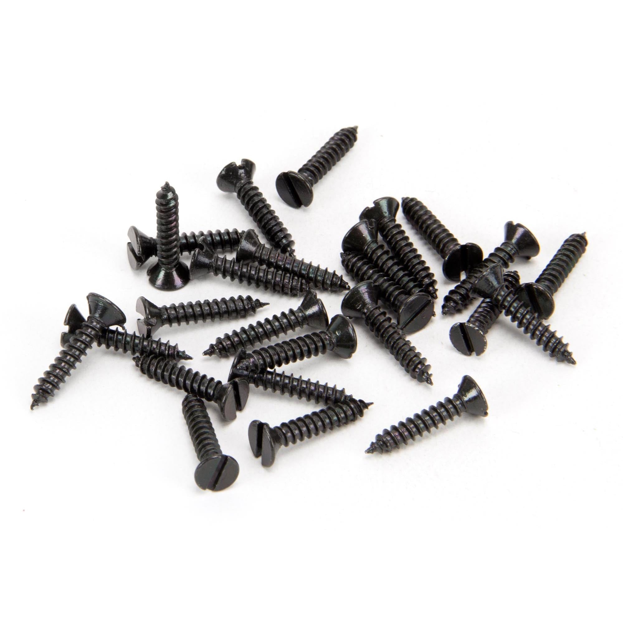 Black 6 x 3/4" Countersunk Screws (25) | From The Anvil - Screws & Bolts - From The Anvil - Yester Home