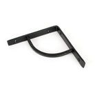 Black 6'' x 6'' Plain Shelf Bracket | From The Anvil-4 - 6" Shelf Brackets-Yester Home
