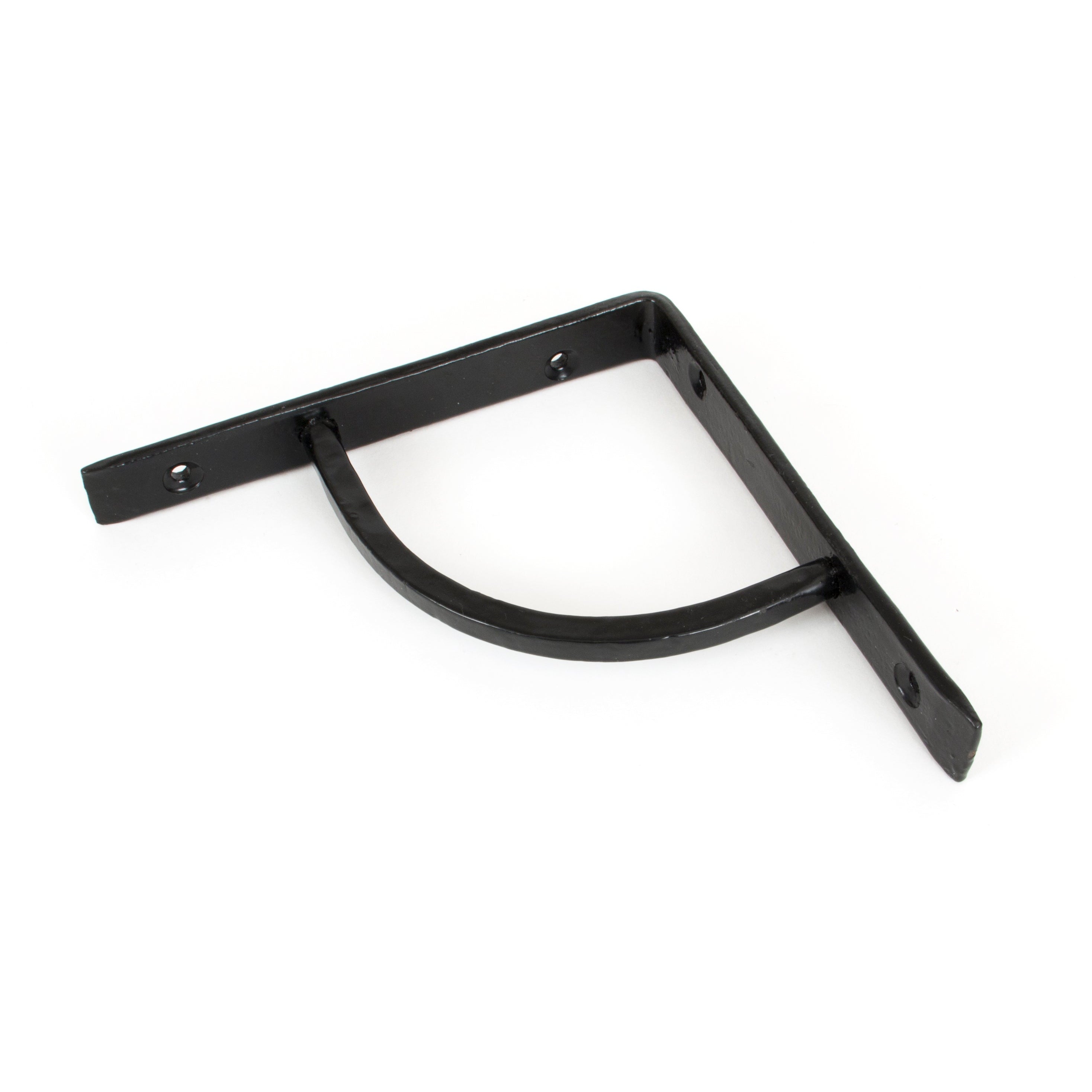 Black 6'' x 6'' Plain Shelf Bracket | From The Anvil-4 - 6" Shelf Brackets-Yester Home