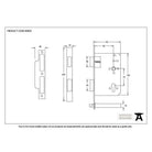 Black 60mm Backset 72mm Centre - Euro Sashlock | From The Anvil-Euro Locks-Yester Home