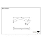 Black 7" Quadrant Stay (Pair) | From The Anvil-Stays-Yester Home