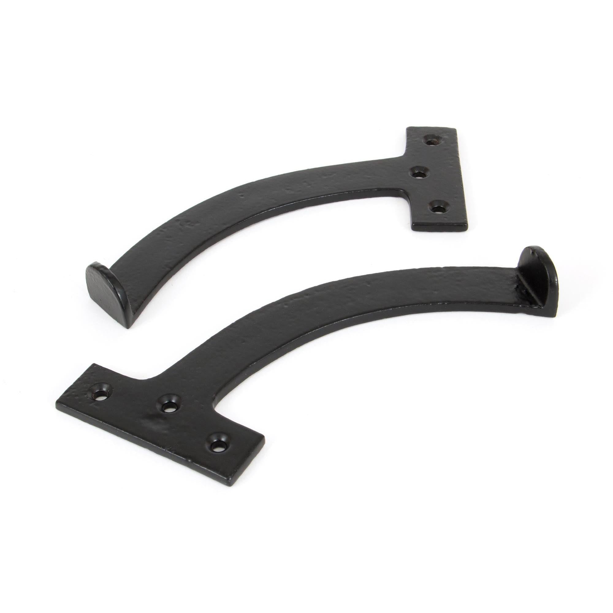 Black 7" Quadrant Stay (Pair) | From The Anvil - Stays - From The Anvil - Yester Home