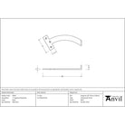 Black 7" Quadrant Stay (Pair) | From The Anvil - Stays - From The Anvil - Yester Home