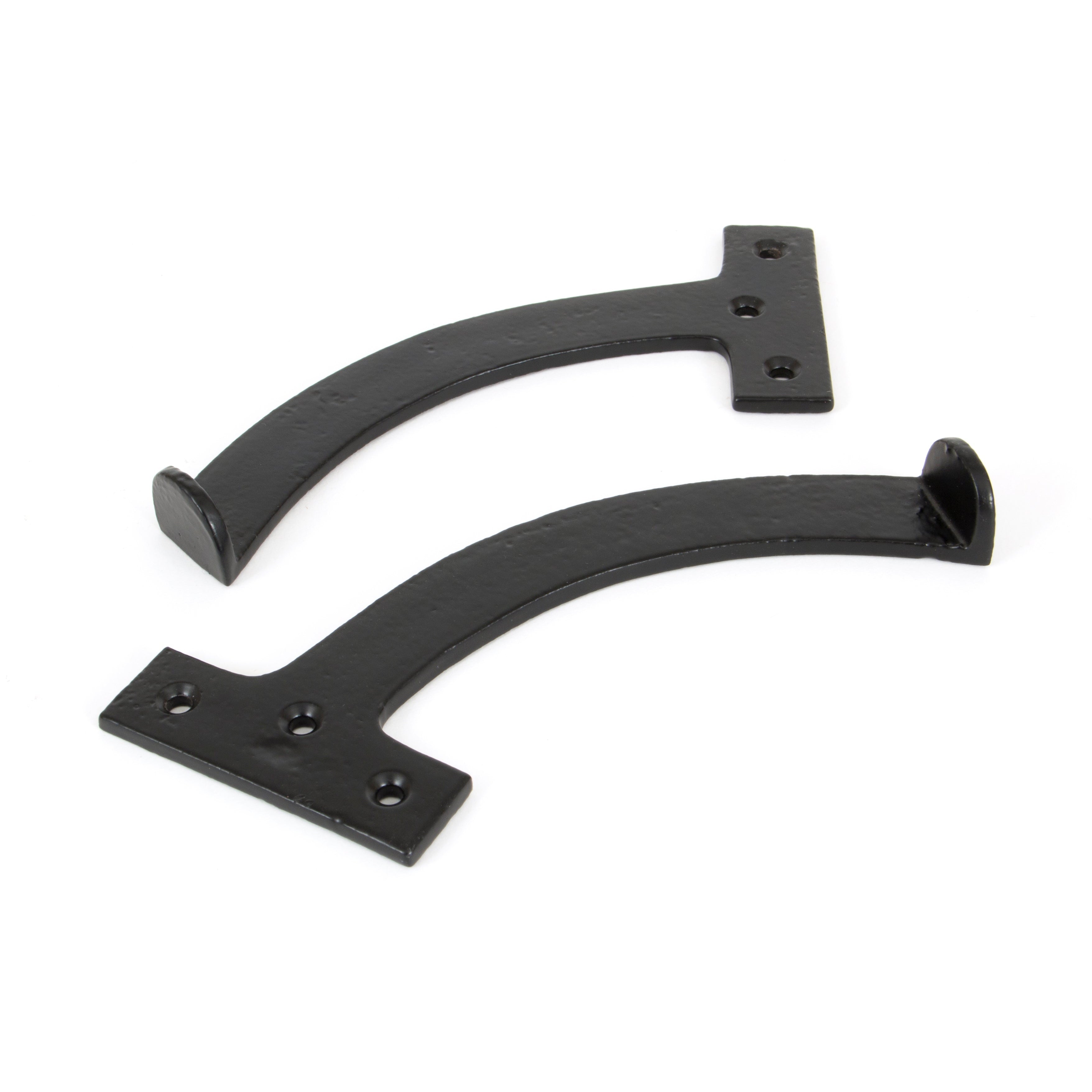 Black 7" Quadrant Stay (Pair) | From The Anvil-Stays-Yester Home