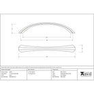Black 7" Shell Pull Handle | From The Anvil-Pull Handles-Yester Home