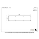 Black 700mm x 150mm Kick Plate | From The Anvil-Kickplates-Yester Home