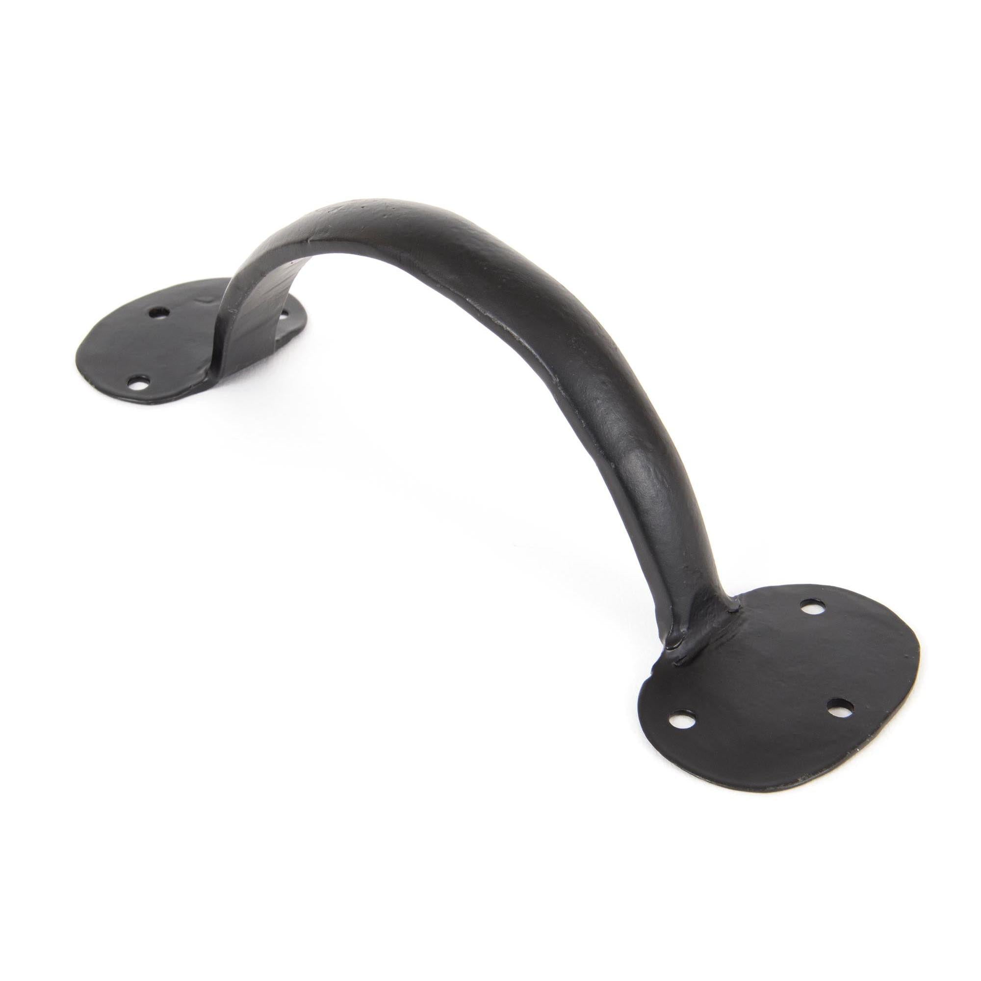 Black 8" Bean D Handle | From The Anvil - D Handles - From The Anvil - Yester Home