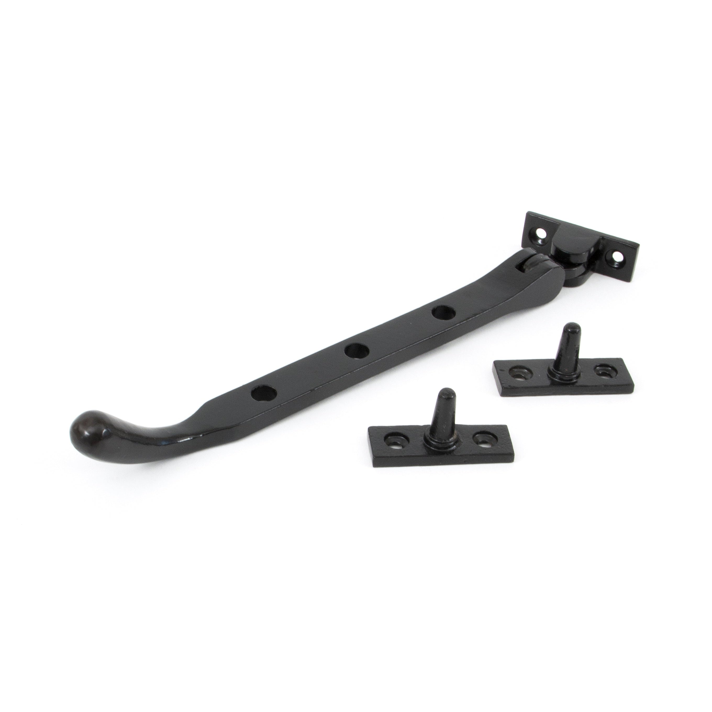 Black 8" Cast Peardrop Stay | From The Anvil-Stays-Yester Home