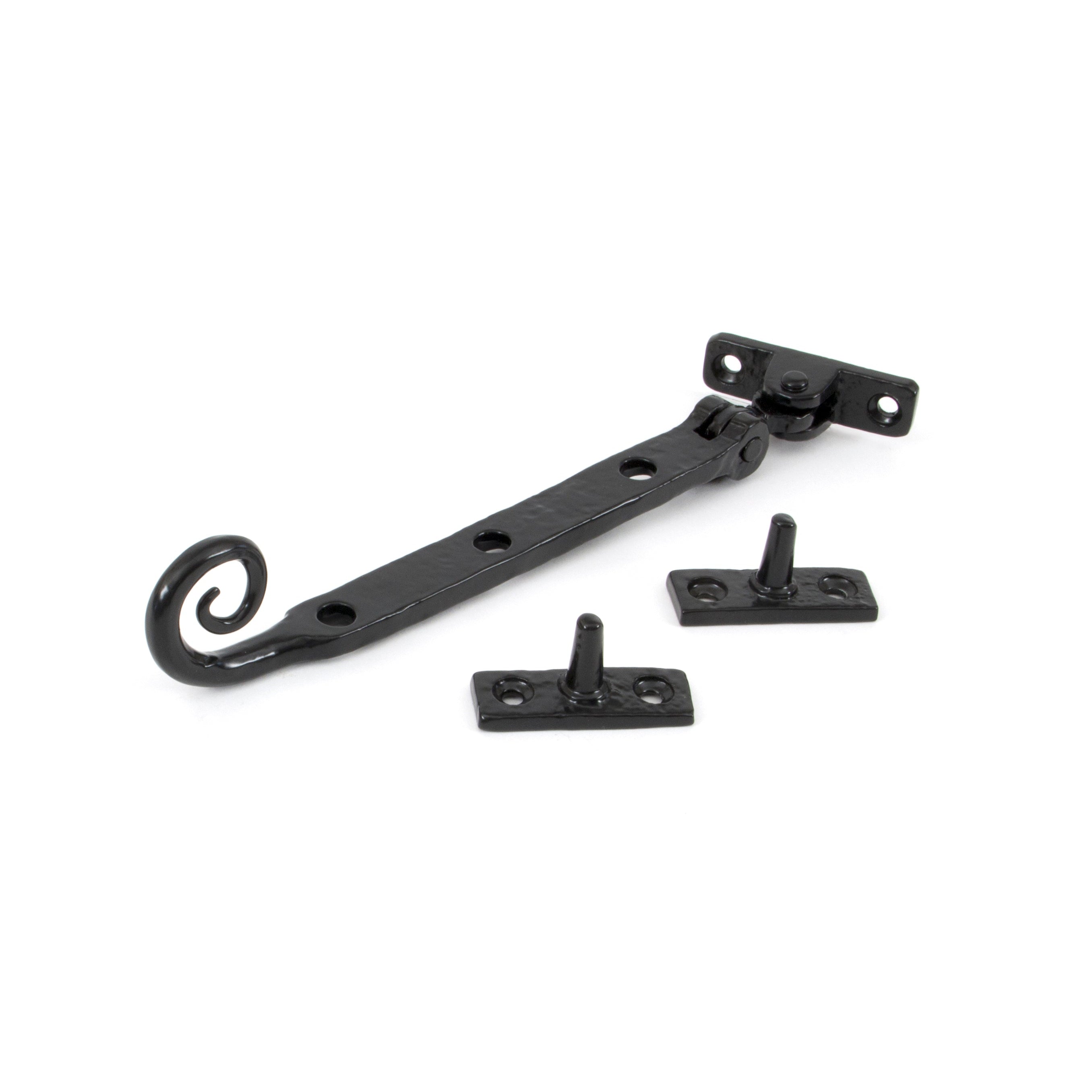 Black 8" Handmade Monkeytail Stay | From The Anvil-Stays-Yester Home