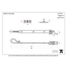 Black 8" Shepherd's Crook Stay | From The Anvil-Stays-Yester Home