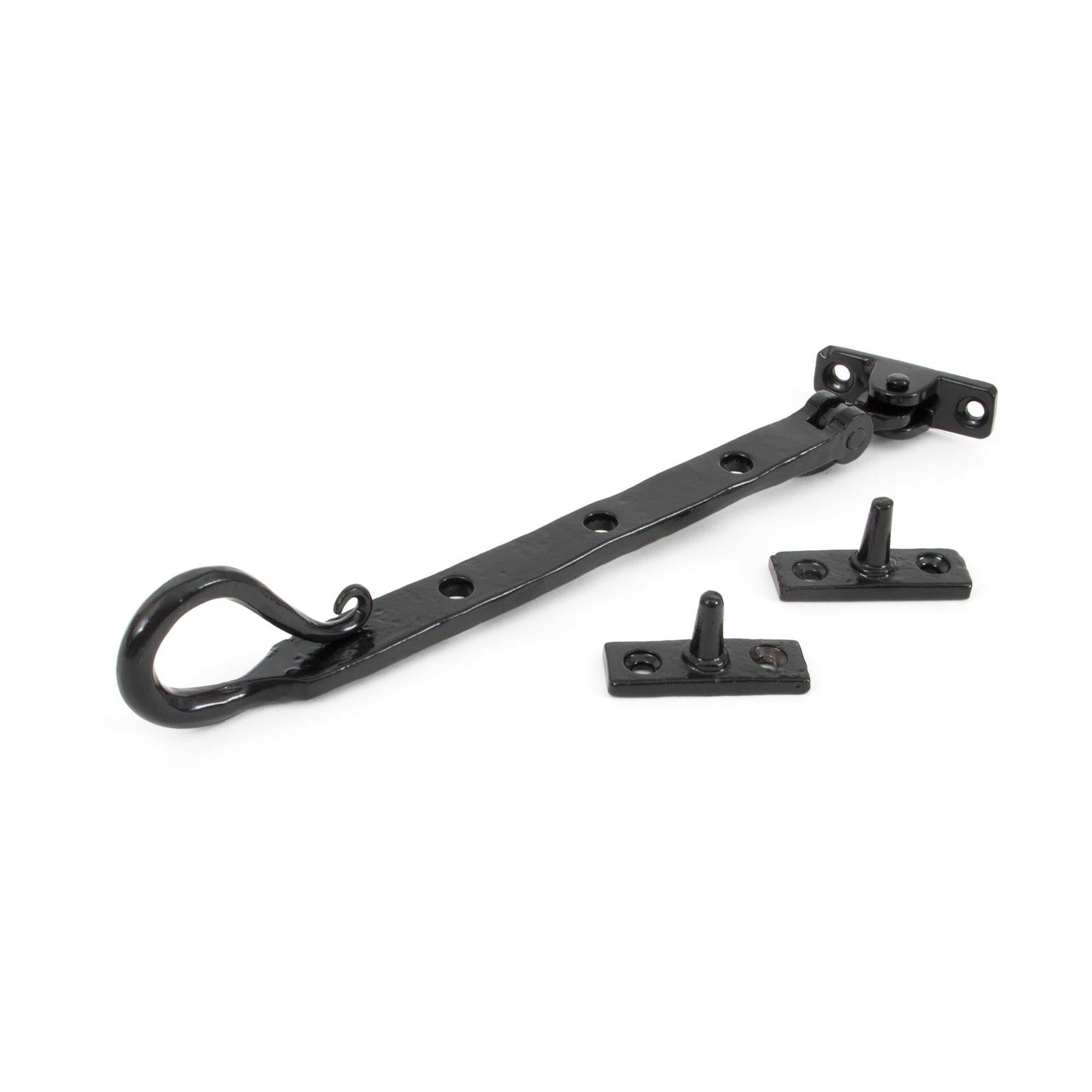 Black 8" Shepherd's Crook Stay | From The Anvil - Stays - From The Anvil - Yester Home