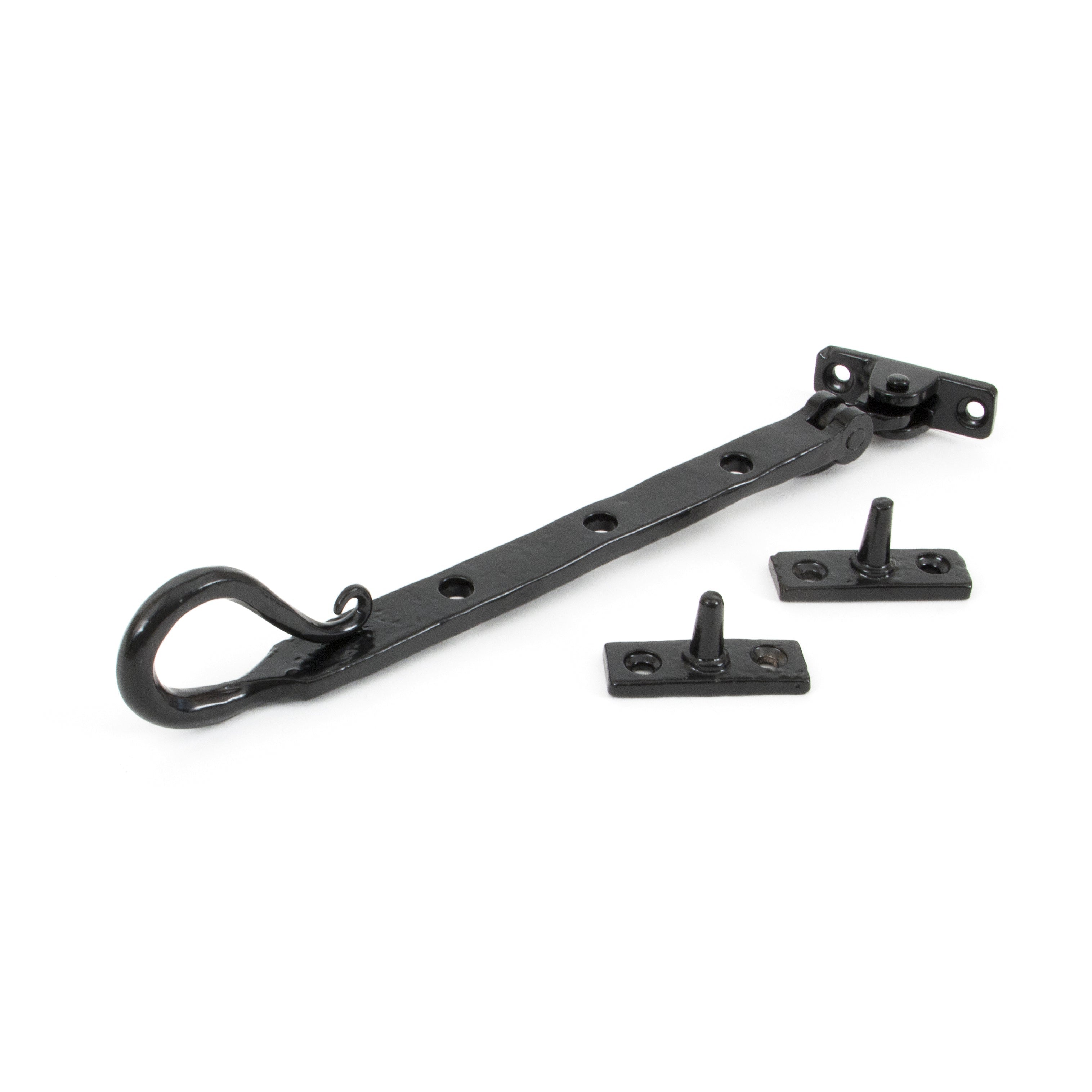 Black 8" Shepherd's Crook Stay | From The Anvil-Stays-Yester Home