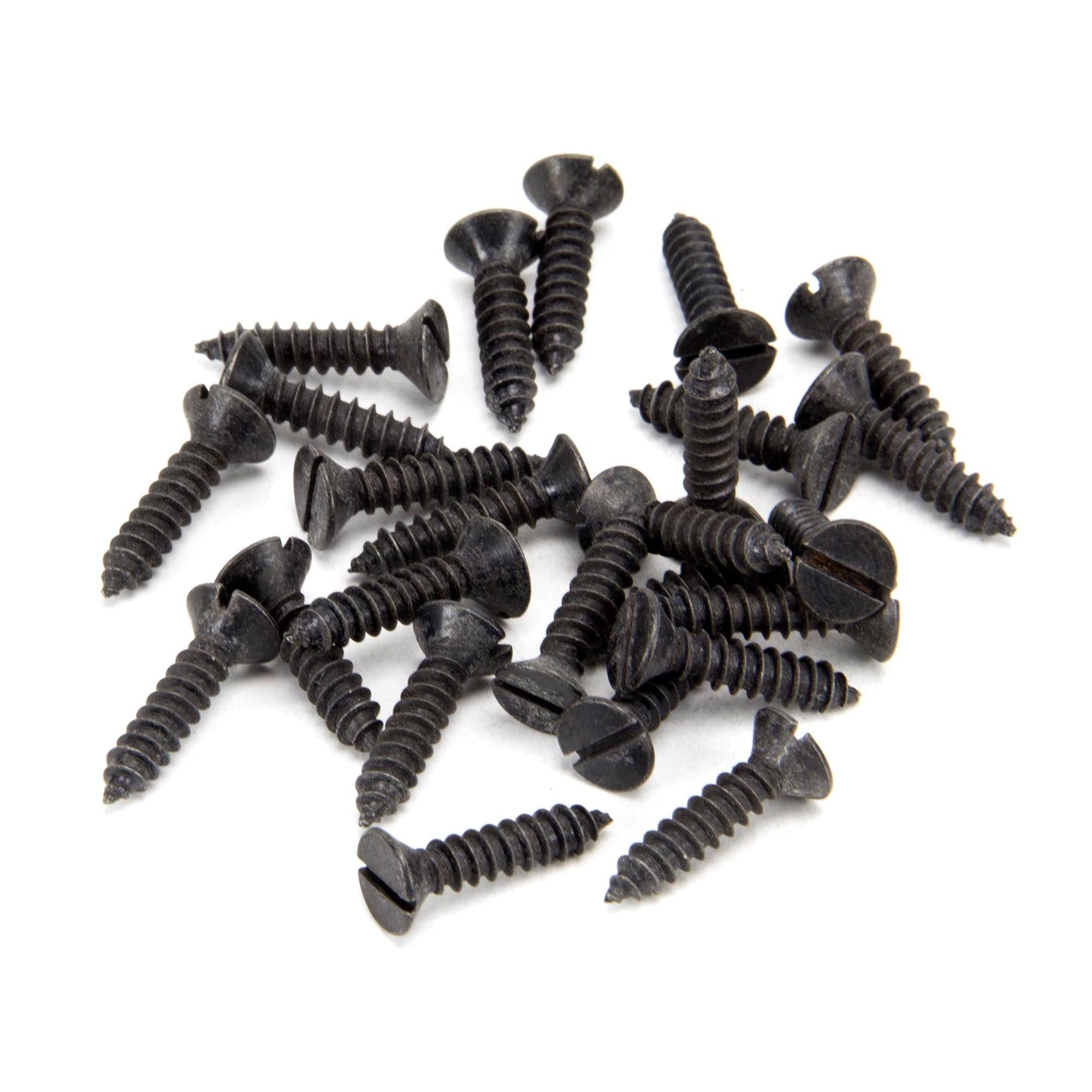 Black 8 x 3/4" Countersunk Screws (25) | From The Anvil - Screws & Bolts - From The Anvil - Yester Home