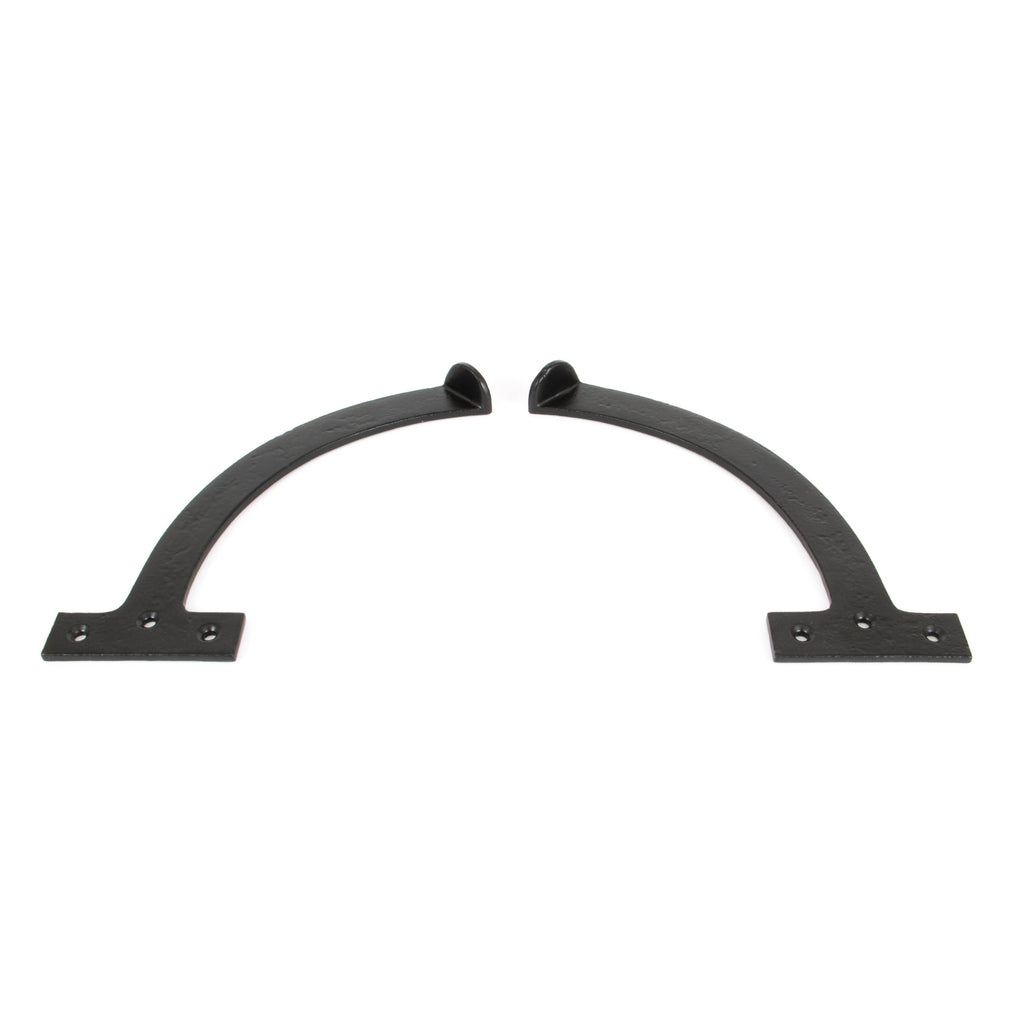 Black 8.5" Quadrant Stay (Pair) | From The Anvil-Stays-Yester Home