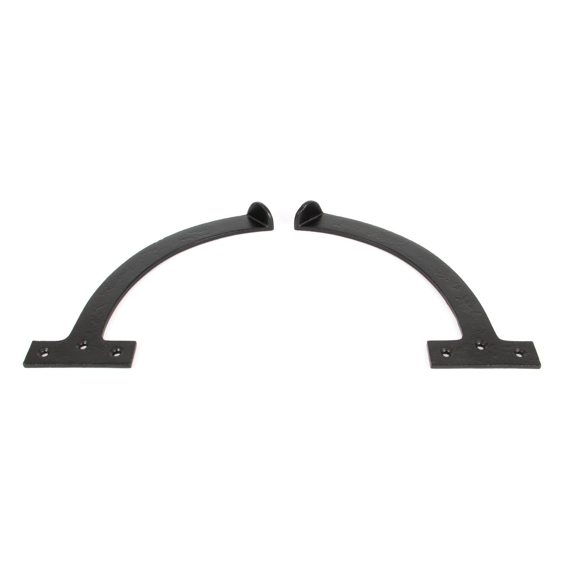 Black 8.5" Quadrant Stay (Pair) | From The Anvil - Stays - From The Anvil - Yester Home